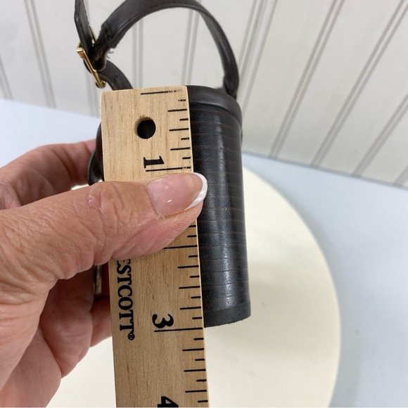 Ralph Lauren Elegant Dark Brown Woven 3” Heel Sandals‎ Sz 10 - Picture 10 of 12